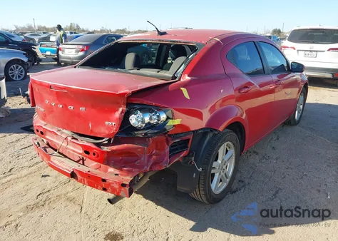 2012 Dodge Avenger Sxt из США, поврежденный, VIN 1C3CDZCB6CN219740